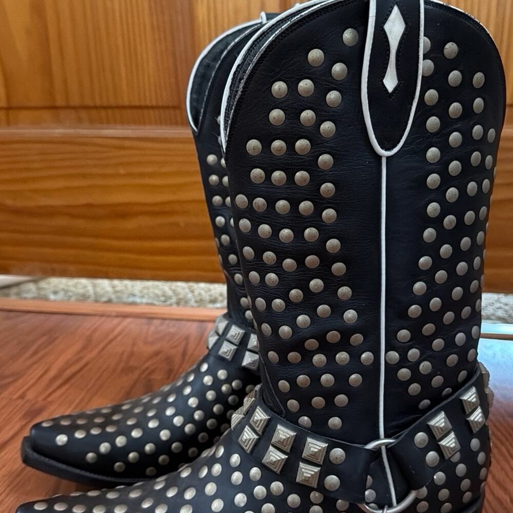 SENDRA Alcalas Mens Studded Boots Hand Crafted Real Leather Size 9